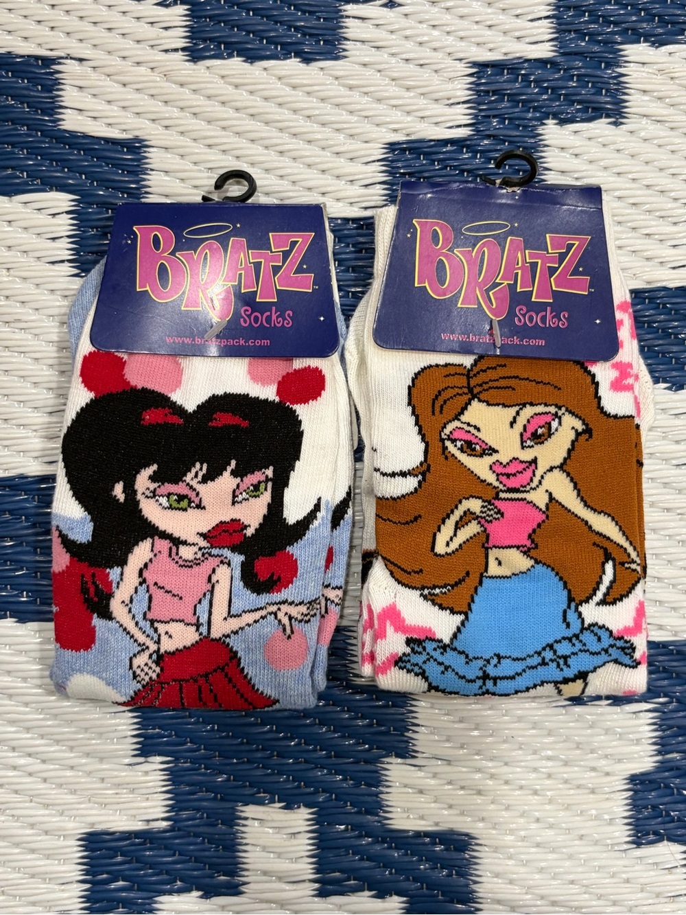 Vintage Bratz Socks 2 Pairs Size 9-11 Girls Licensed 2004 New